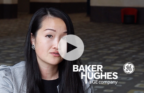 Video Thumbnail featuring Baker Hughes a GE company Logo and Fiona Paulos looking at the camera